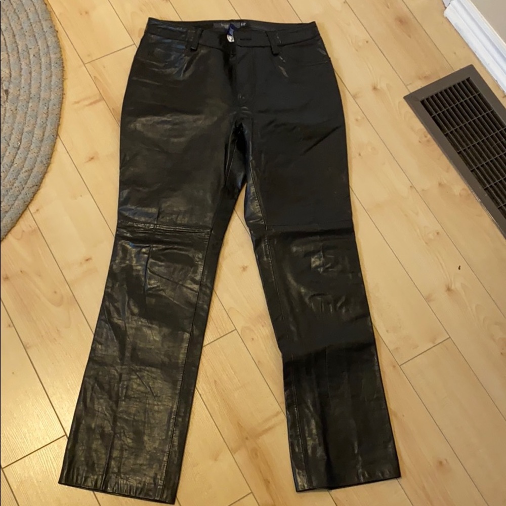 Gap Bootcut Leather Pants Size 10
